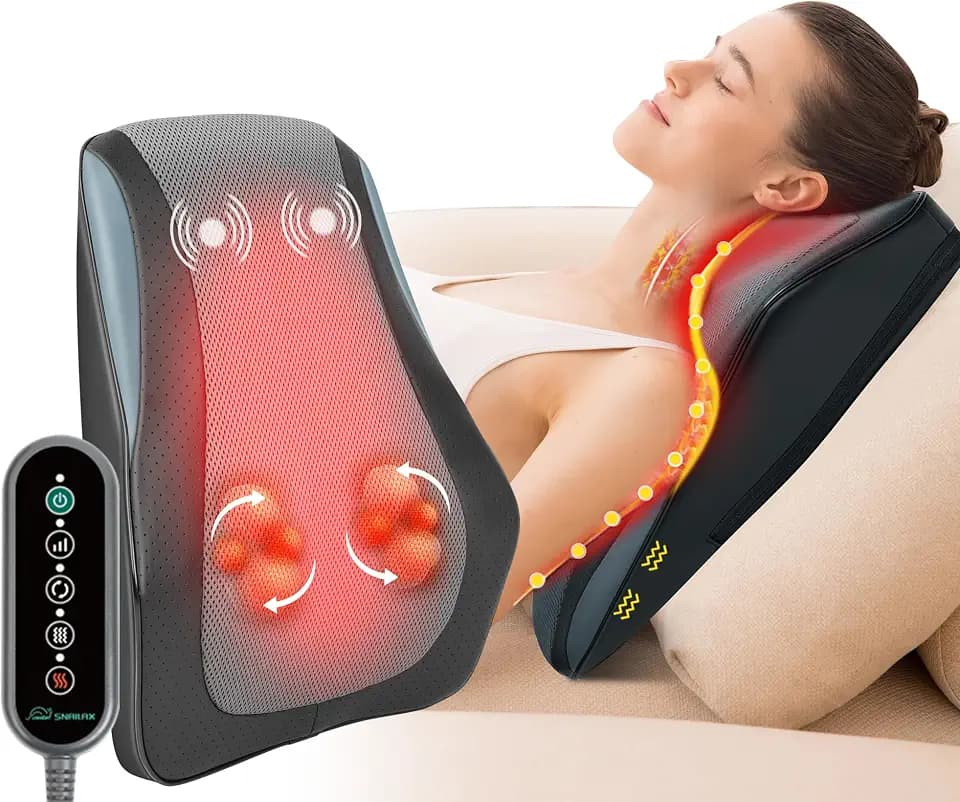 Snailax Massagegerät Rücken Nacken Shiatsu mit Wärme