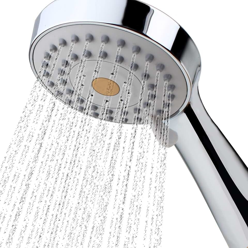 HO2ME High Pressure Handheld Shower, Power Boost Resists Low Flow, Chrome