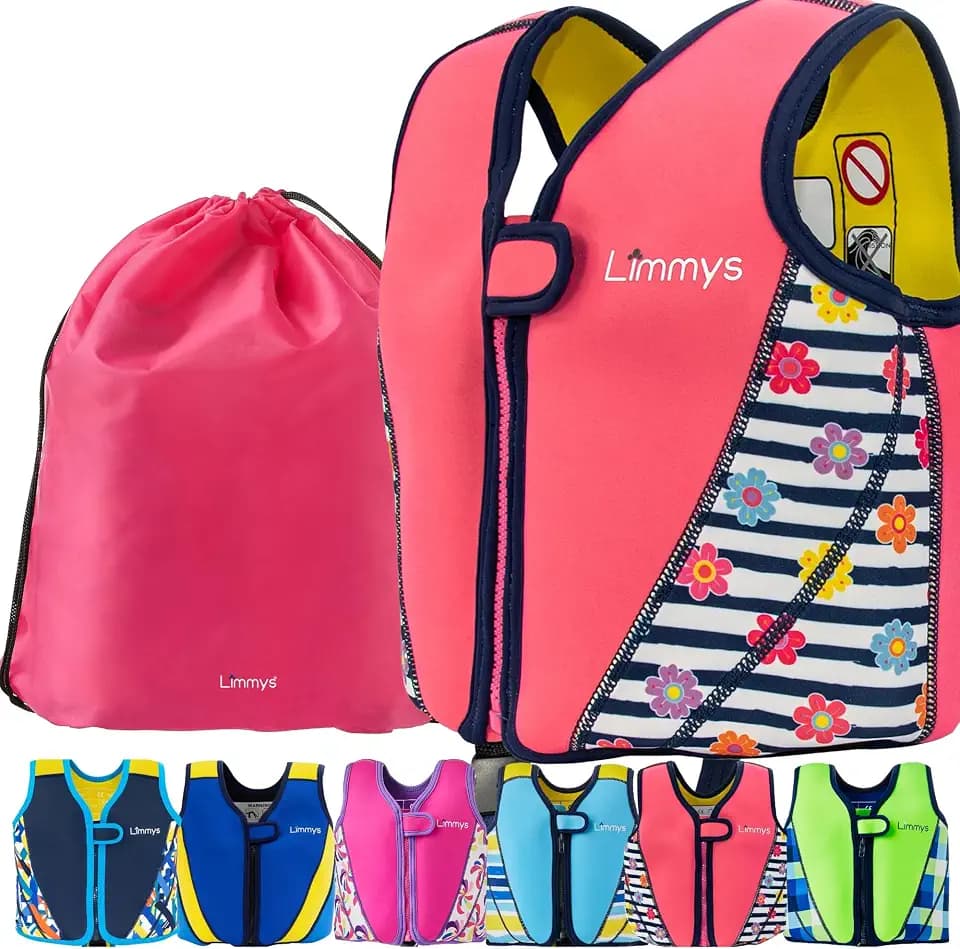 Limmys Neoprene Kids Swim Vest – Adjustable Buoyancy, Secure Fit, Awarded
