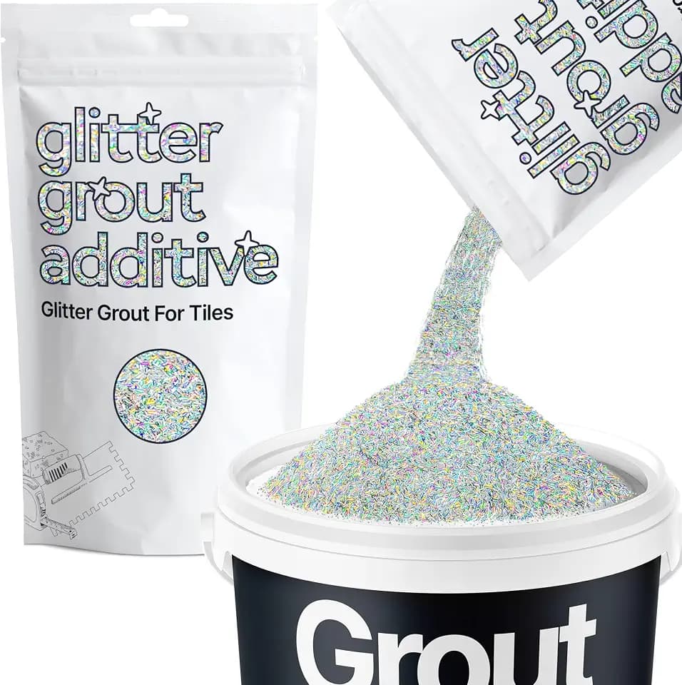 Hemway - Glitzer-Zusatz für Fugenmörtel (Silver Holographic Fibre)