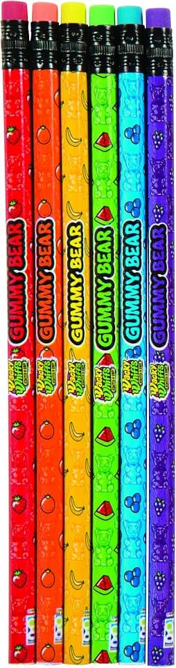 Raymond Geddes Wacky Whiffs Gummy Bear Pencils (Pack of 72)