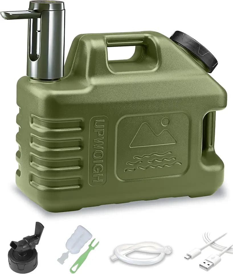 UPWOIGH 3.5 Gallon Water Jug with Rechargeable Touch Pump