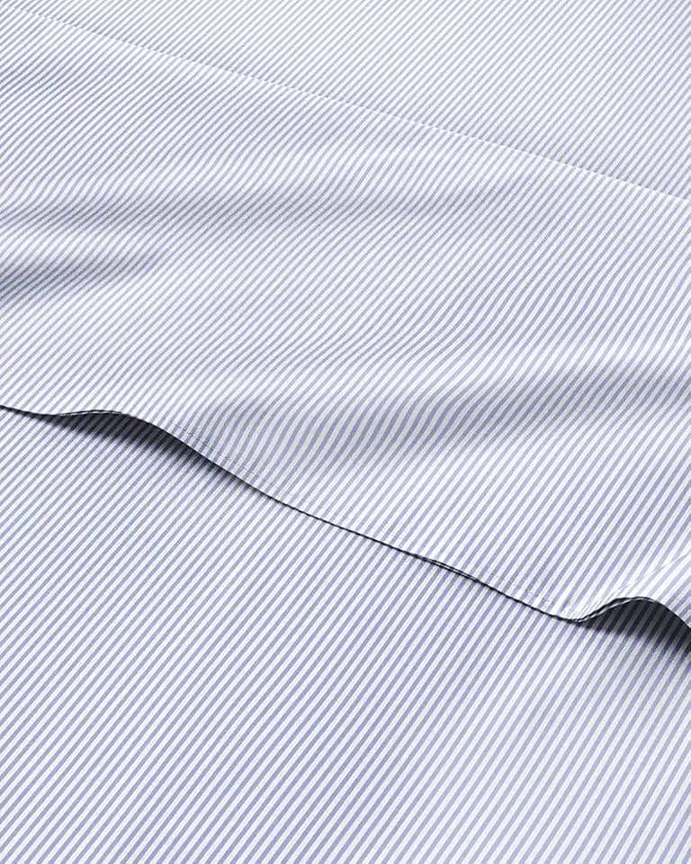 Queen 4 Piece Striped Sheet Set - Breathable & Cooling - Cloud Stripes