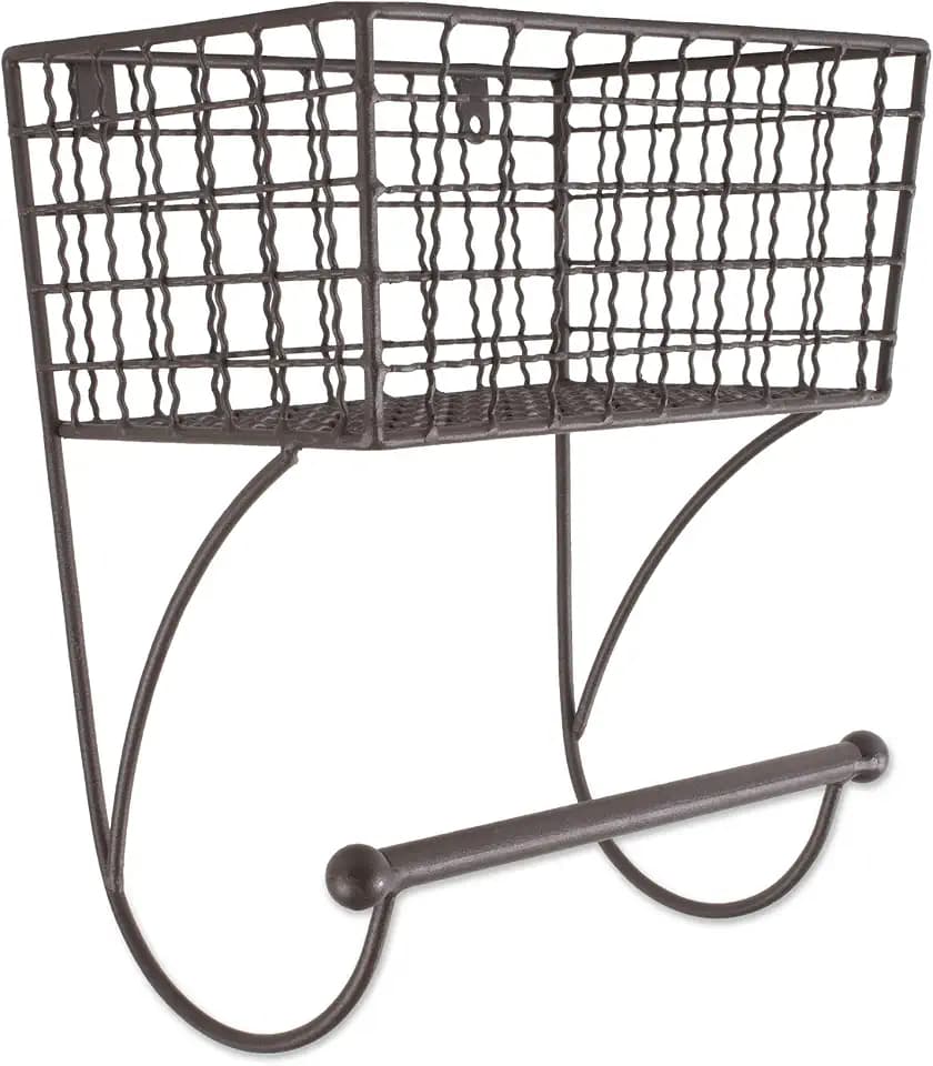 DII Rustic Bathroom Décor, Metal Storage, Small Towel Bar, Rustic
