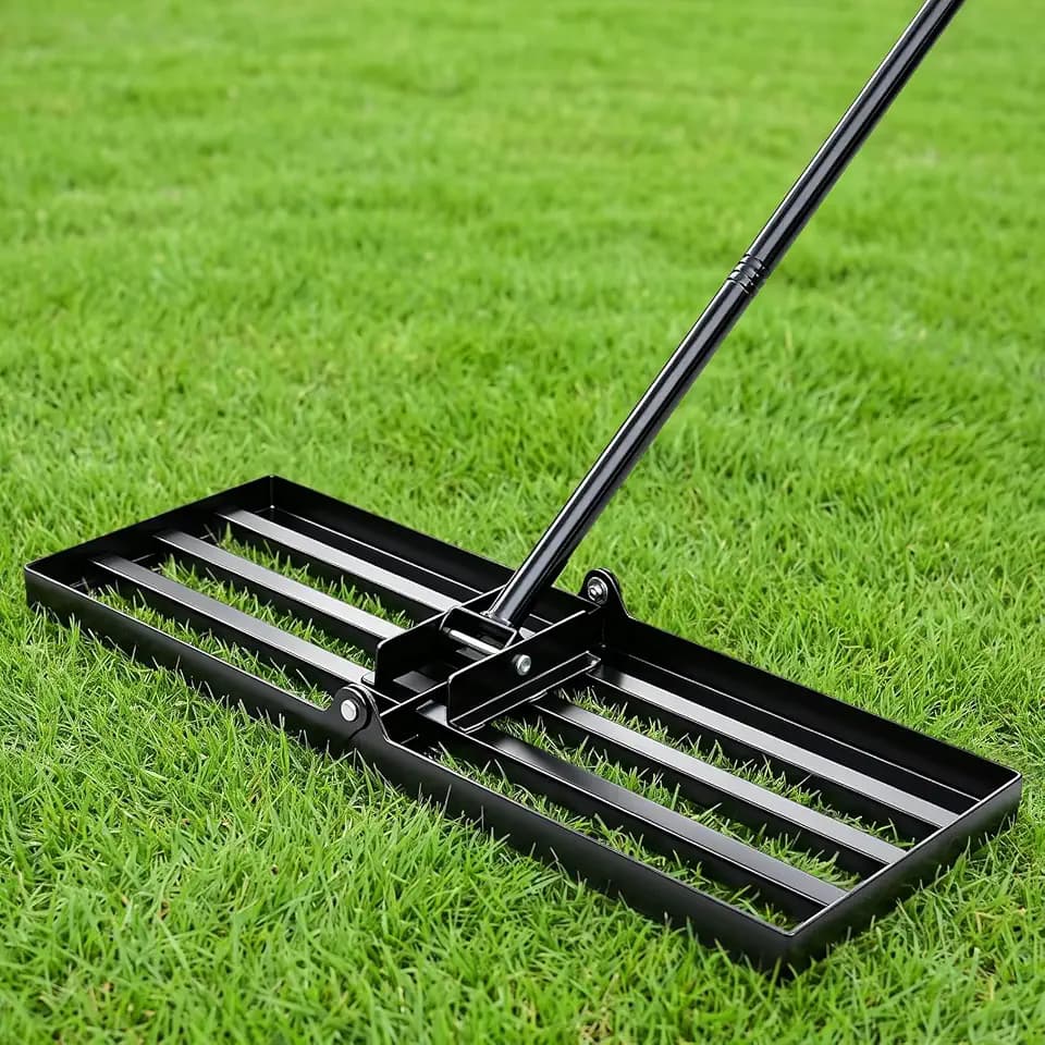 Sakerplus Lawn Leveling Rake 30 Inch, Heavy Duty Yard Leveling Rake