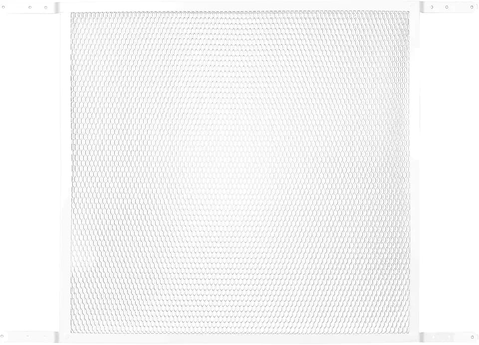 MD Building Aluminum Screen and Storm Door Grille, White, 20in x 32in
