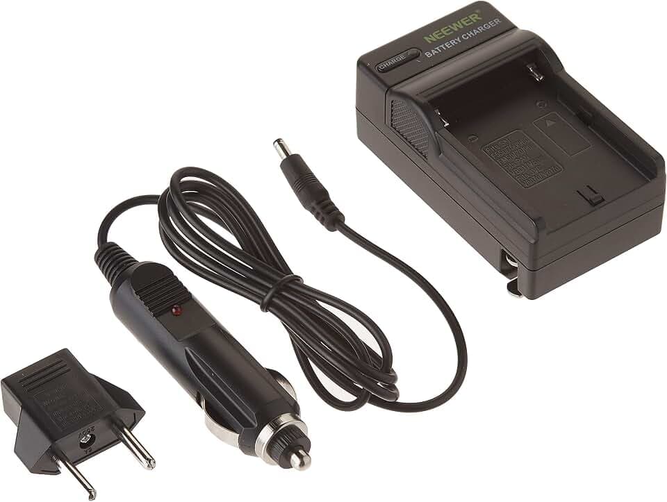 Neewer AC Ladegerät + KFZ Adapter für Sony NP-F550/F750/F960/F330/F570 PA-VBD1 PA-VBD2 Akkus