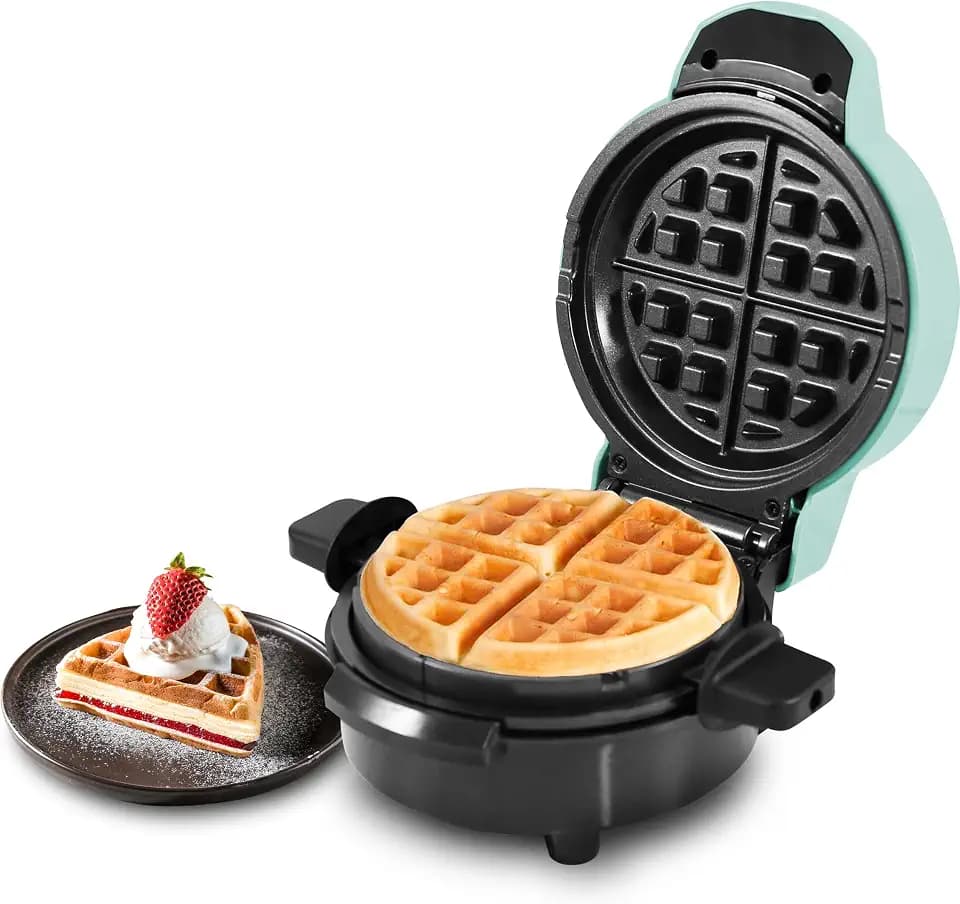 Elite Gourmet EWM380M Nonstick Stuffed Waffle Maker, 1.5-Inch Jumbo, Mint
