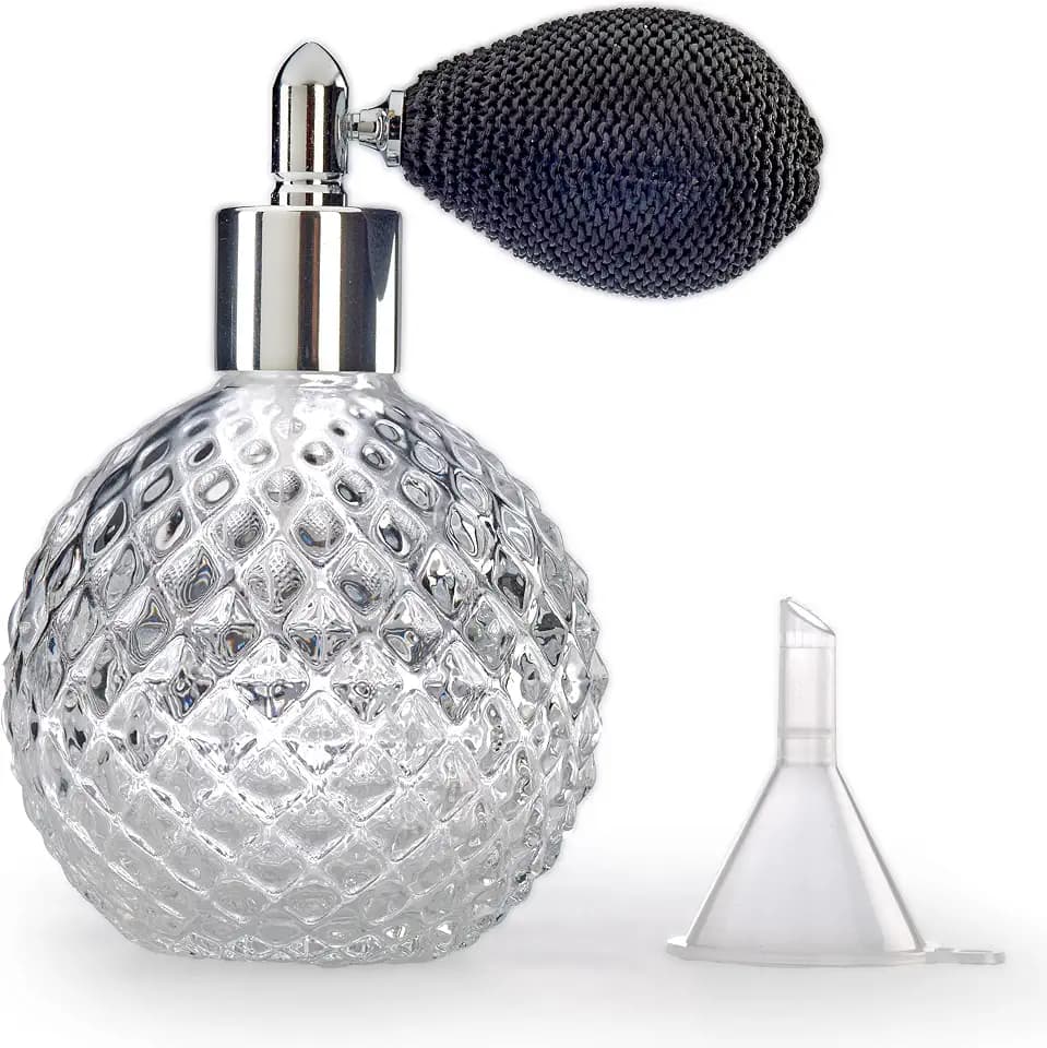 Barfly Glass Bulb Atomizer for Spirits with Stainless Steel Top, Clear, 100ML