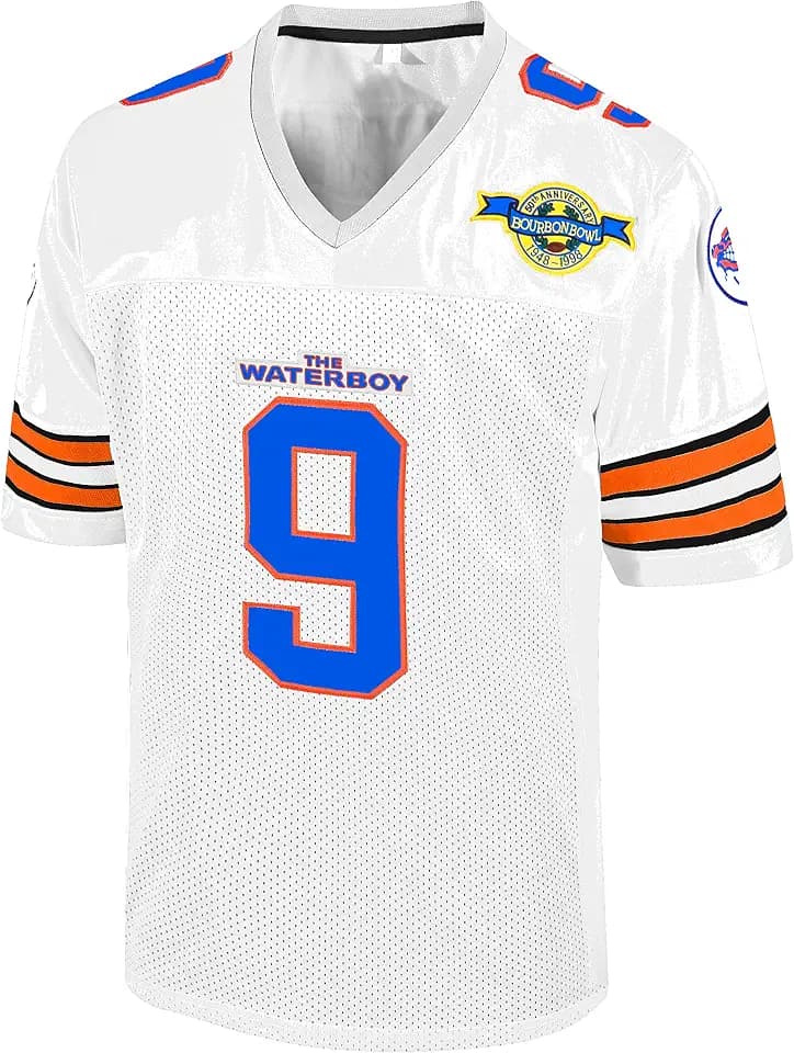 Atonmore Bobby Boucher #9 The Waterboy Adam Sandler Movie Football Jersey