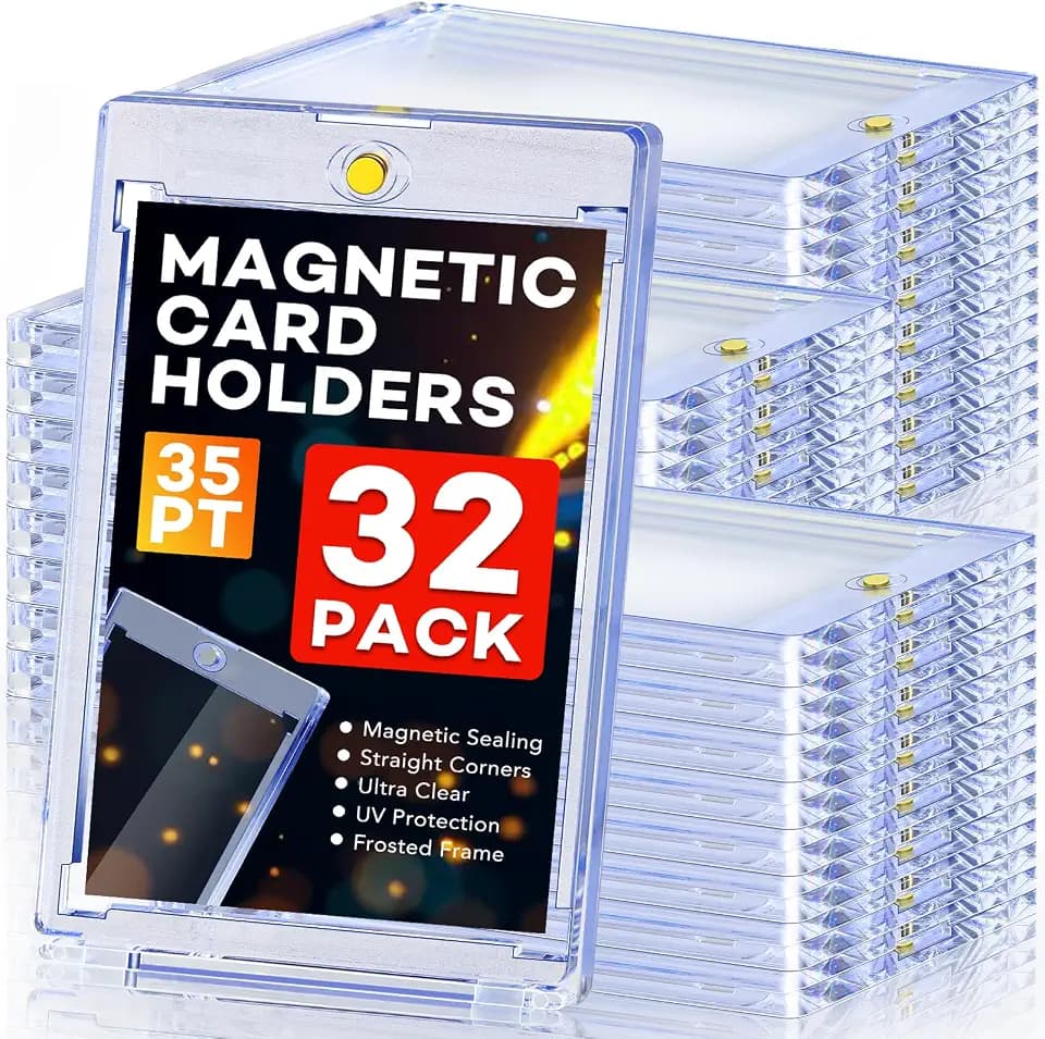 ZENOWICK 32ct Magnetic Card Holders, 35pt One Touch Card Holder