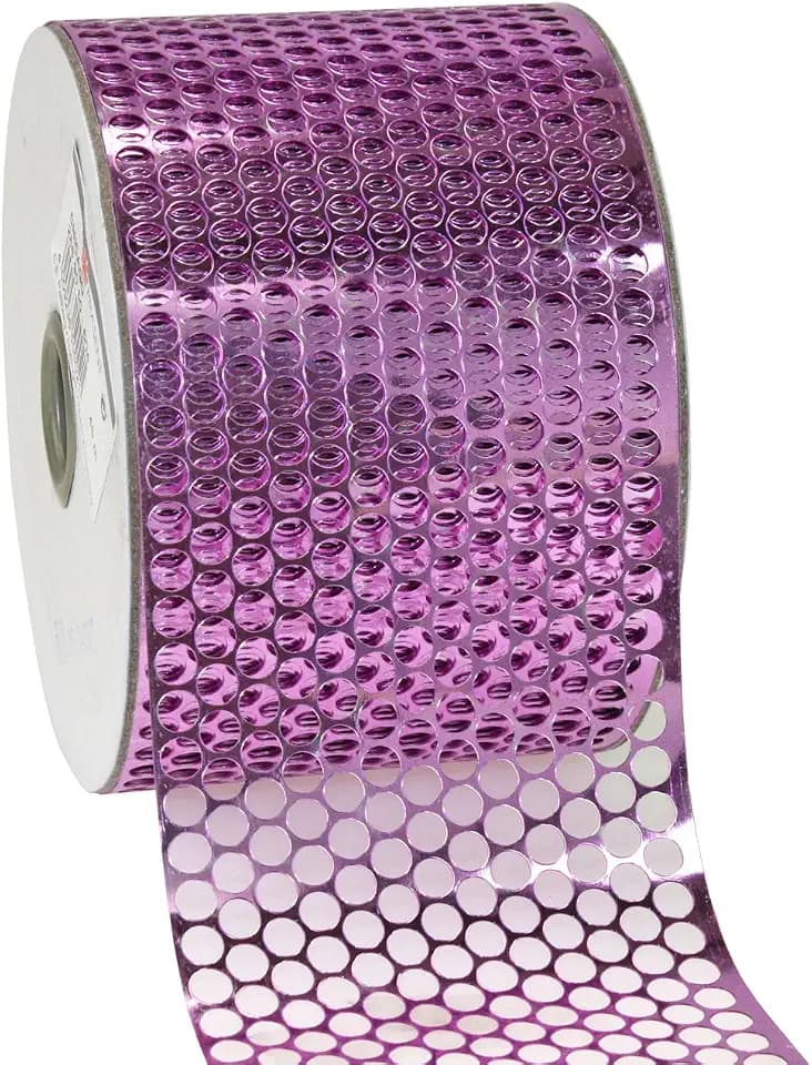 Morex Ribbon Chicago Poly Honeycomb Ribbon, 3-1/4 inch by 50 Yards, Mauve