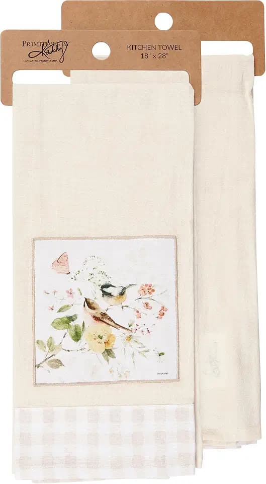 Primitives by Kathy Chickadees Kitchen Towel