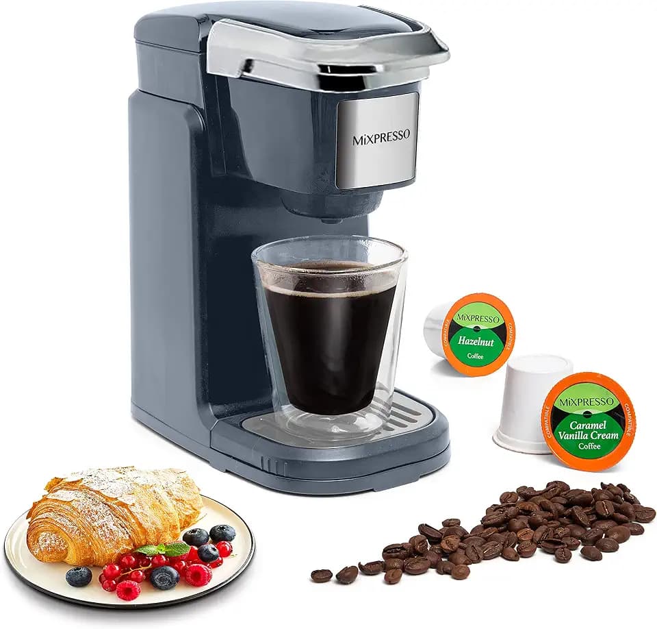 Mixpresso Single Serve Coffee Maker K Cup Coffee Maker for K Pods & Grounds