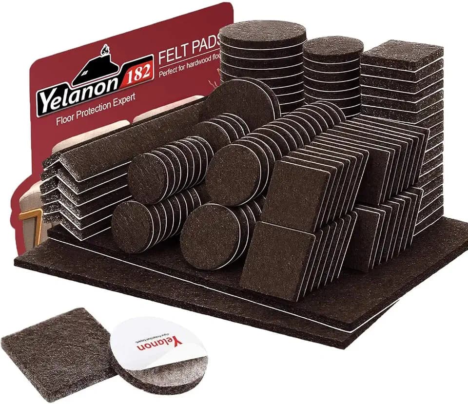 Felt Furniture Pads for Hardwood Floors -Yelanon Felt Pads for Chair Legs