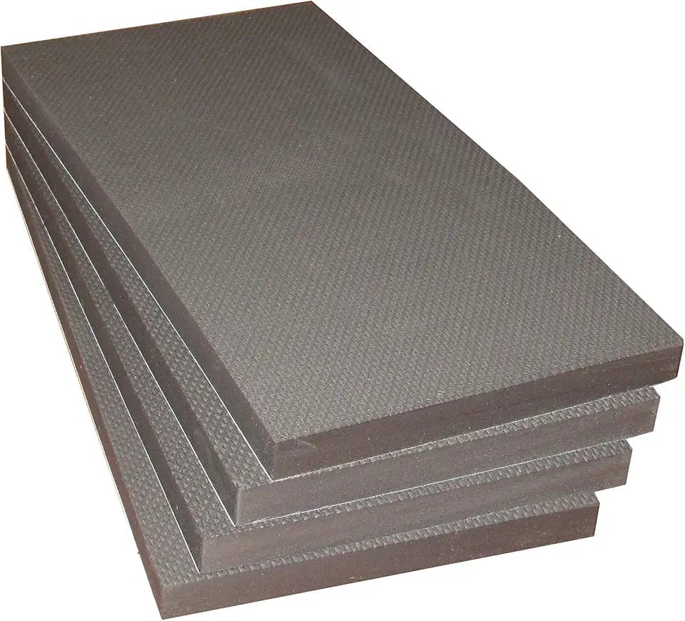 FWP4020Bx4 Selbstklebende, Dicke Schaumstoff-Schutzstreifen zum Schutz von Garagenwänden und Autotüren, 40x20x2 cm, Schwarz (4 Stück)