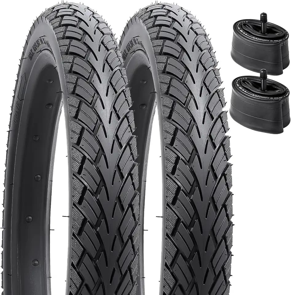 YunSCM 14" Road Bike Tires 14 x 1.75 (47-254) Compatible with 14x1.75 14X1.75 Bicycle Tires -2PCS (Y-994)