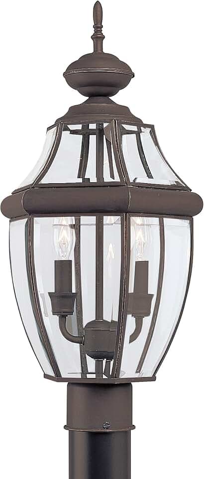 Generation Lighting Lancaster 2-Light Post Lantern in Antique Bronze