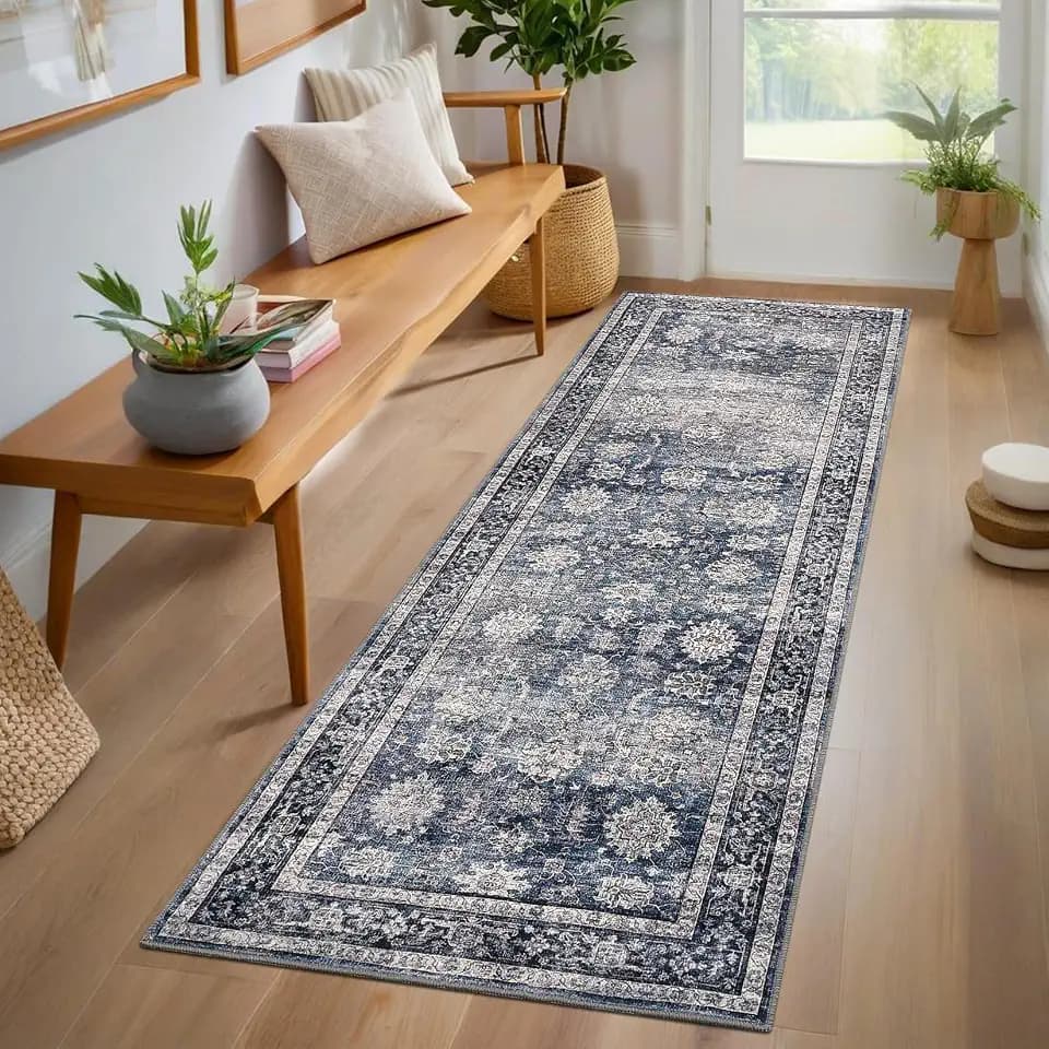 GarveeHome Washable Runner Rugs 2.5x10 for Hallway Kitchen Non-Slip Soft Ultra-Thin