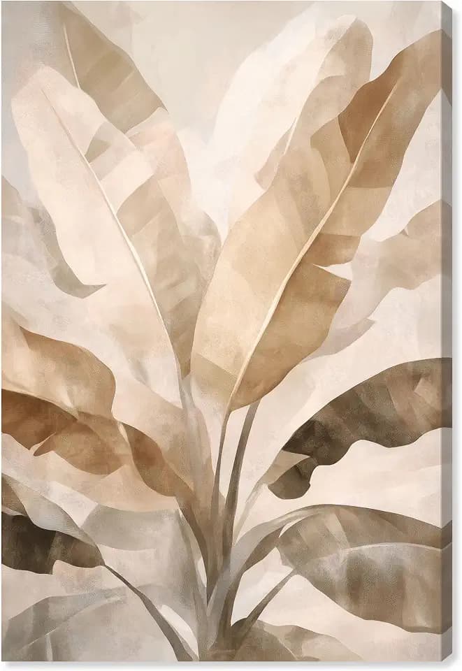 Golden Banana Grove II Canvas Print Boho Natural Art by Art Remedy, Gallery Wrapped, 24 x 36