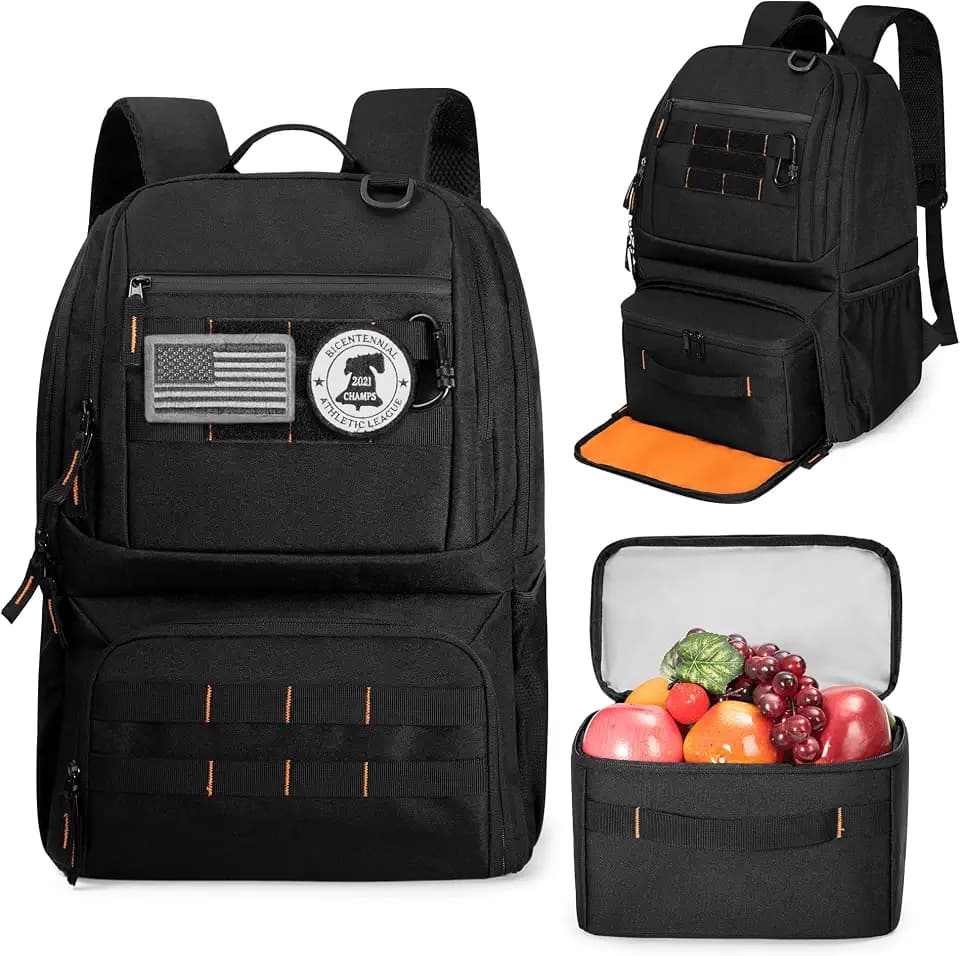 BAFASO Tactical Lunch Box for Women & Men, Black