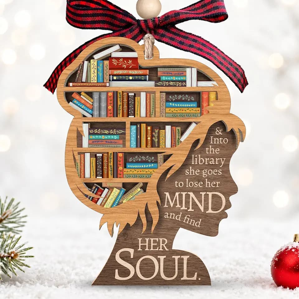Book Lovers Gifts for Reading Lovers - Books Ornaments for Christmas Tree