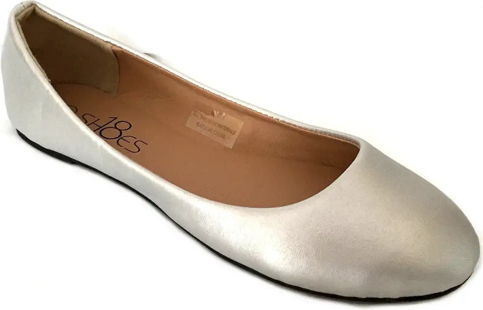 Shoes8teen Womens Ballerina Ballet Flats Shoes Leopard & Solids 14 Colors