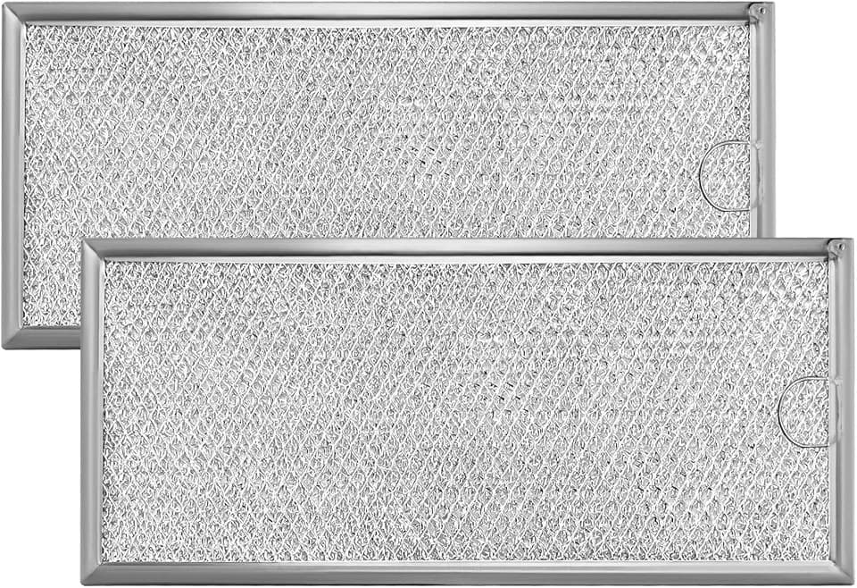 2 Pack Microwave Grease Filter Compatible with Whirlpool and GE Microwaves