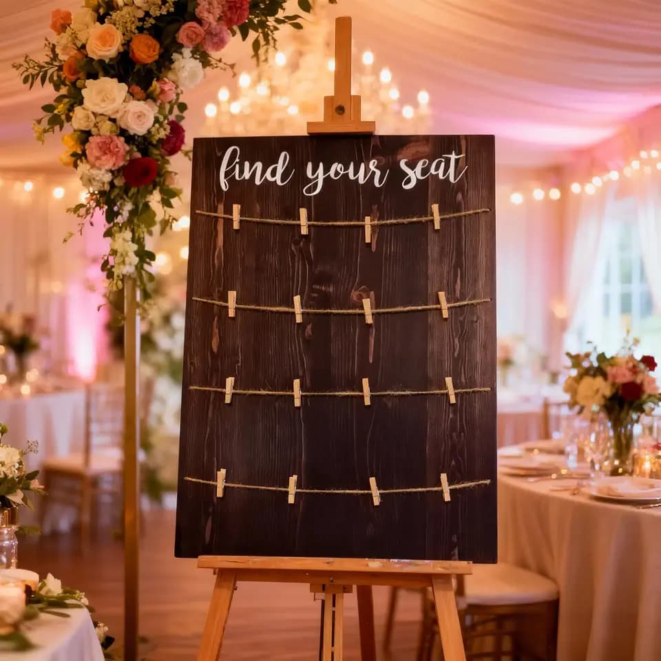 Find Your seat Wedding Seating Chart Board,Wedding Signs Wood,Wood Wedding Sign,find Your seat, Blank Seating Chart Board 18x24 Inch
