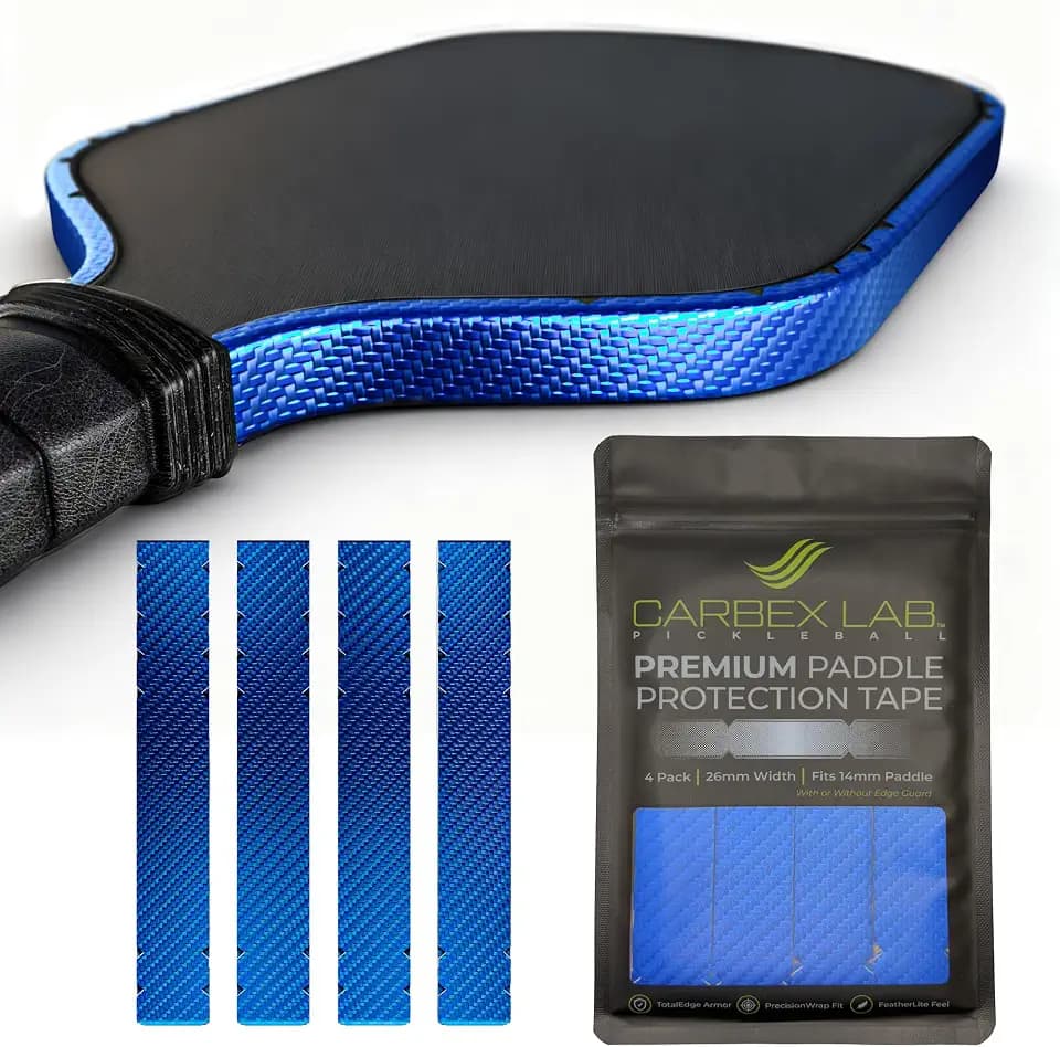 Pickleball Edge Guard Tape – 4-Pack PU Vinyl Strips – Universal Fit 26mm for 14mm Paddles / 30mm for 16mm Paddles – Durable, Wrinkle-Free Edge Shield, Court-Safe Wrap Accessory