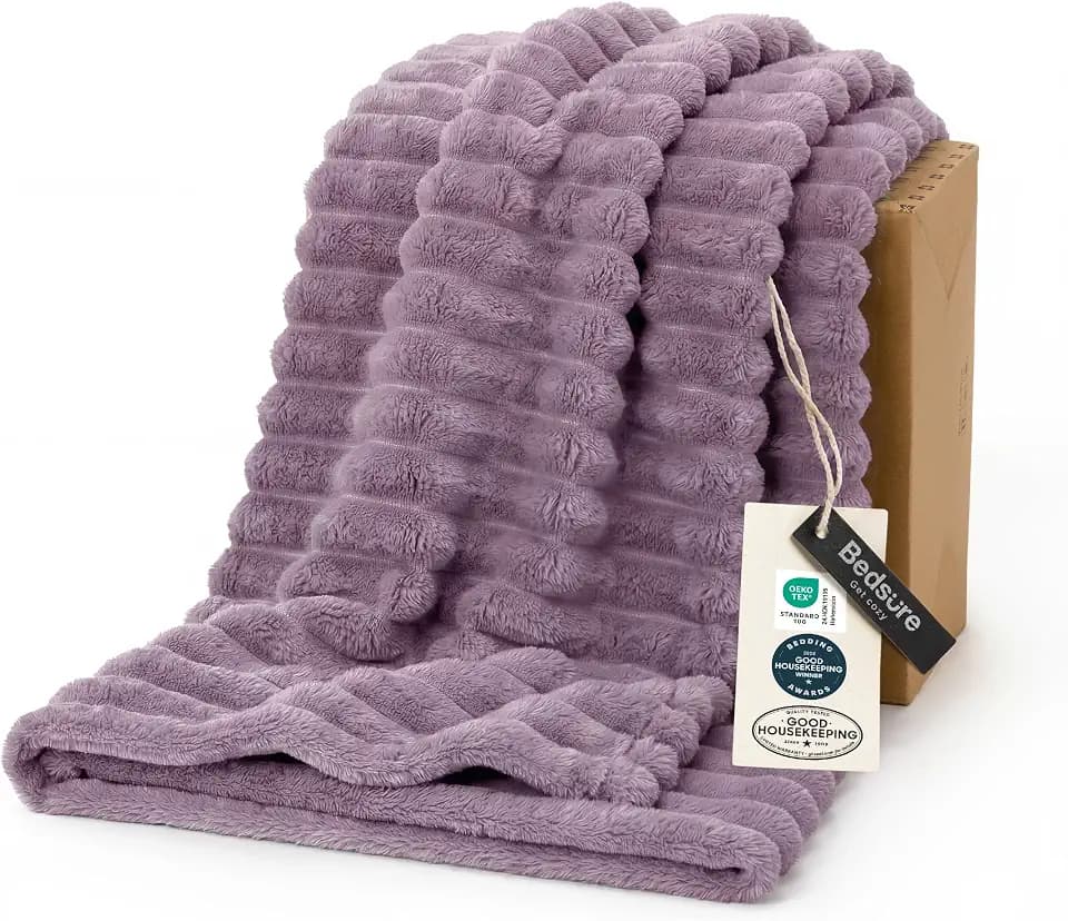Bedsure Soft Light Purple Throw Blanket for Decor Gifts 50"x60"