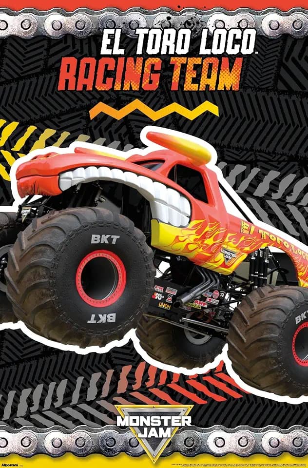 Trends International Monster Jam - El Toro Loco Wall Poster, 34L x 22.4W, Premium Unframed Version
