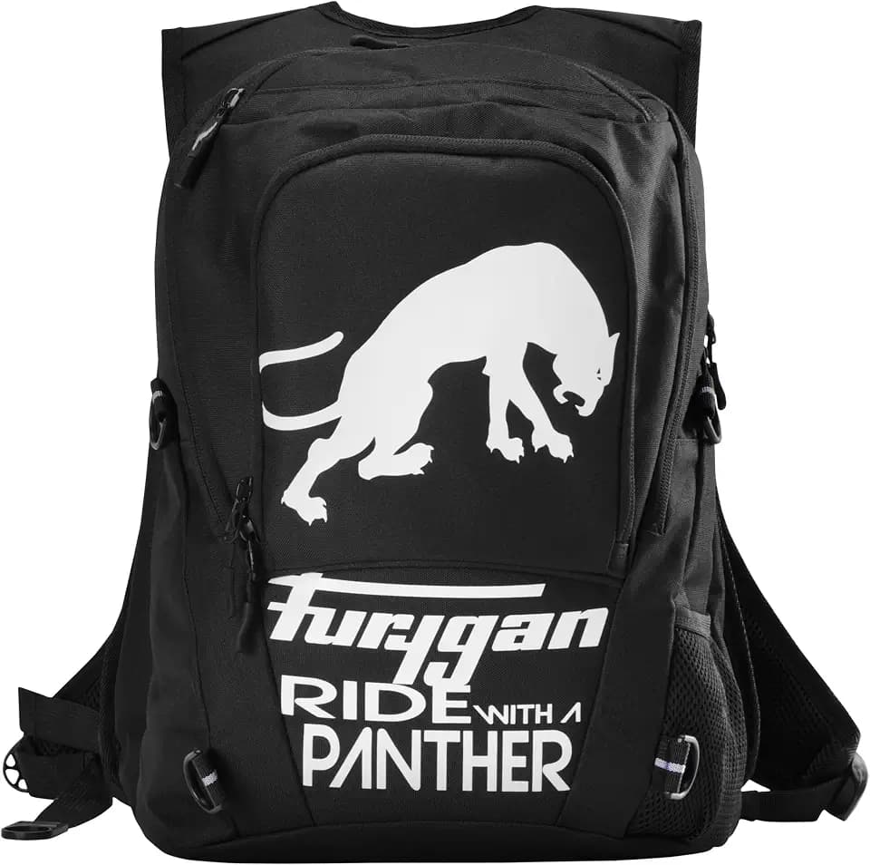 Furygan THUNDER EVO & Thunder Evo 2 23L Motorrad Rucksack - Wasserdicht, Airbag Westen kompatibel - Helmhalterung - 15 Zoll Laptoptasche - Verstellbare Schultergurte