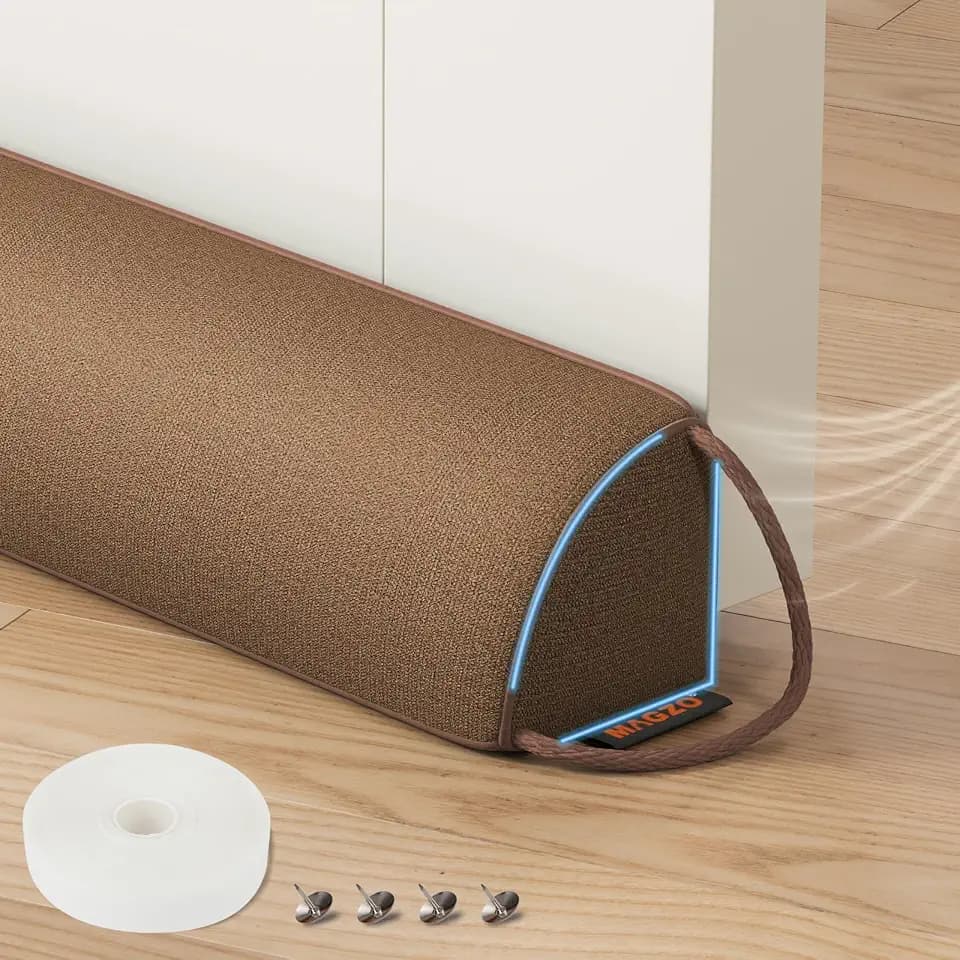 MAGZO Under Door Draft Stopper 36 Inches, Home, Brown