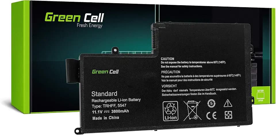 Green Cell TRHFF Laptop Akku für Dell Latitude 3450 3550 Inspiron 15 5542 5543 5545 5547 5548 5557 14 5442 5443 5445 5447 (Li-Polymer Zellen 3400mAh 11.1V Schwarz)