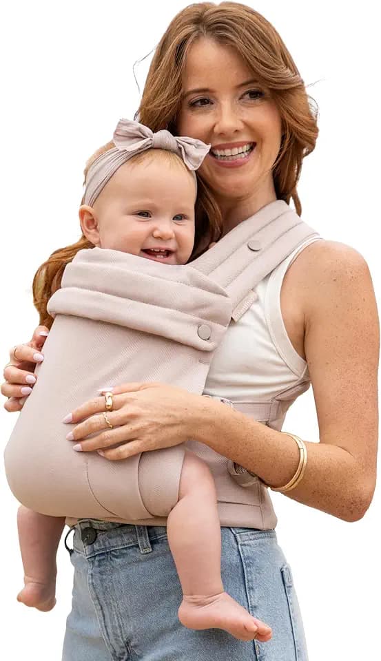 Infantino Honey Blossom Baby Carrier Ergonomic 7-40 lbs, Toasted Almond