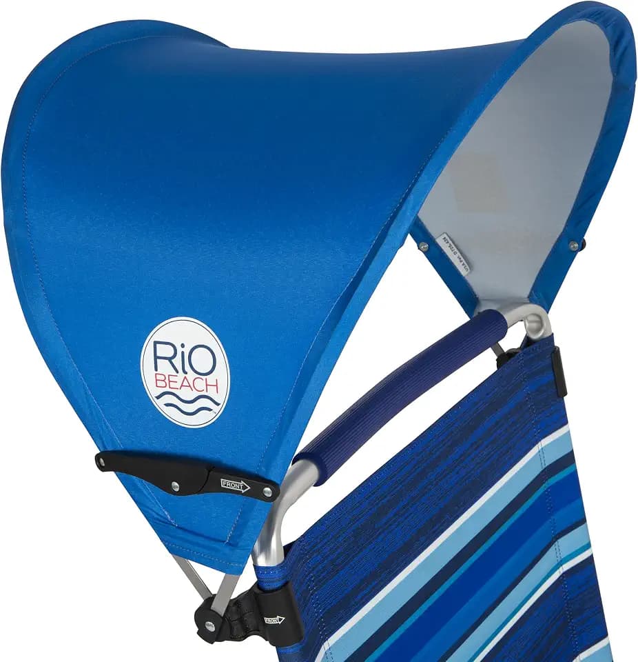 Rio Brands MyCanopy Chair Personal Clip-On Sun Shade, Blue
