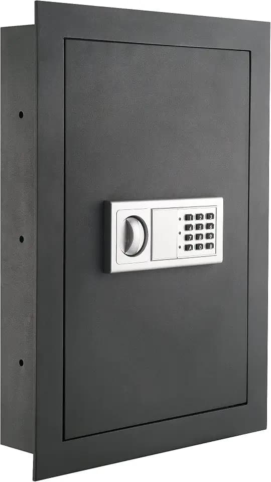 Paragon Safes In Wall Safe with Electronic Keypad, Gray