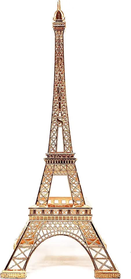 allgala Eiffel Tower Statue Decor Alloy Metal, and Size (24", Rose Gold)