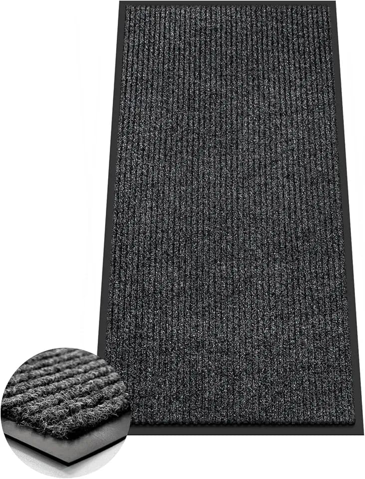 Azadx 2'x4' Indoor Outdoor Door Mat Heavy Duty Front Door Mat Absorbent