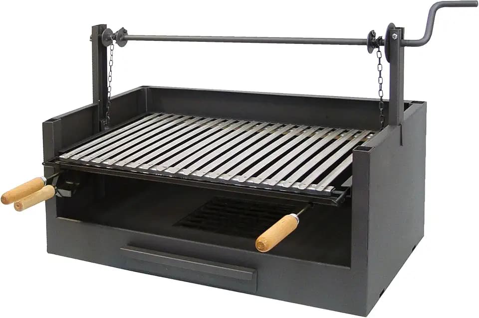 Imex EL Zorro 71509 - Grillschublade, Erhöhung, Grillrost, Edelstahl, 73 x 40 x 50 cm, Schwarz