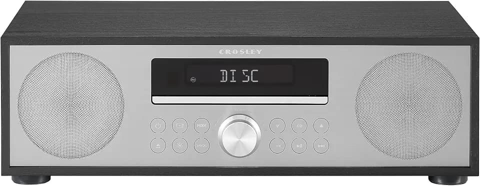 Crosley CR3501A-BK Fleetwood Radio CD Player, Black