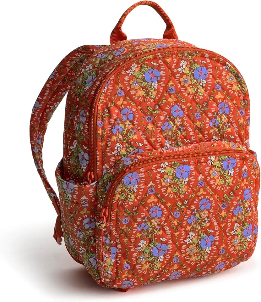 Vera Bradley Women's Premium Cotton Small Banbury Backpack, Garden Paisley, One Size