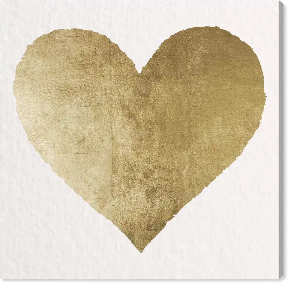 The Oliver Gal Artist Co. Fashion and Glam Wall Art Canvas Prints 'Forever and Ever' Hearts