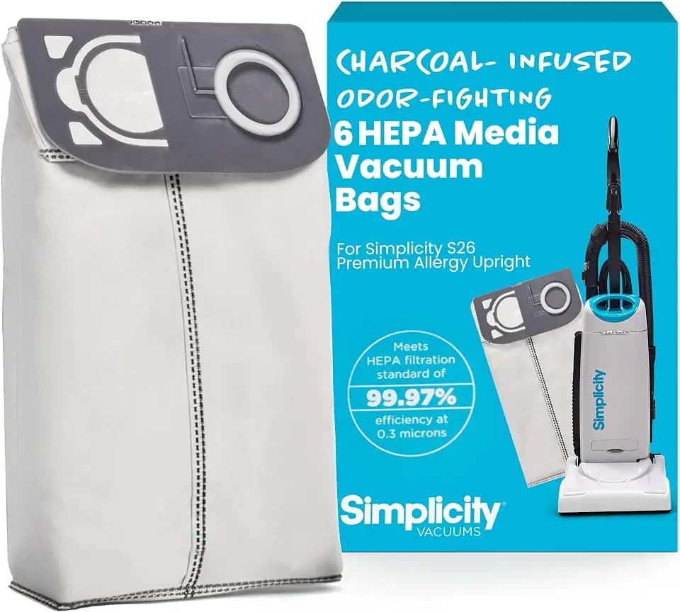 Simplicity Vacuums S26HC-6 HEPA Vacuum Bags for S26 Premium Allergy Upright