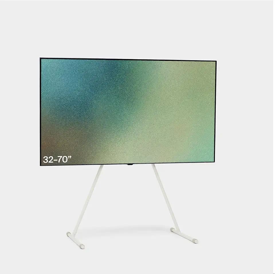 Pedestal Viva Bubble Gum TV-Standfuß ohne Rollen, 32-70 Zoll, Stahl – Weiß