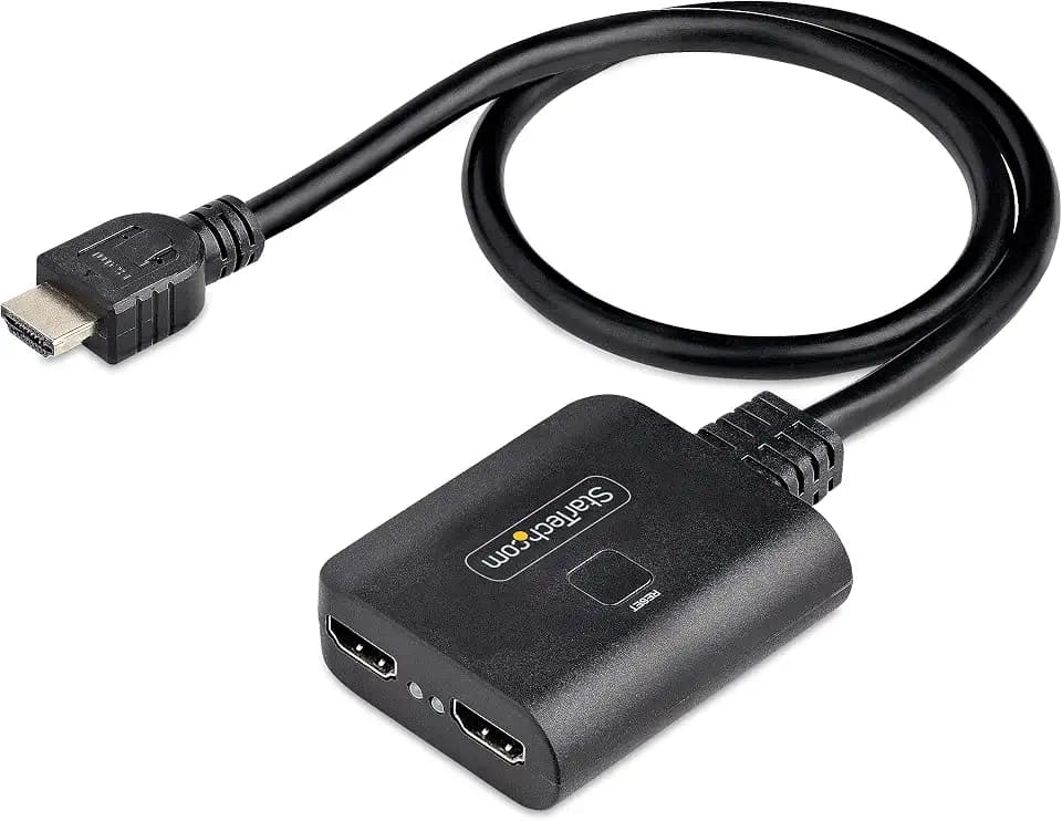 StarTech HDMI Splitter 1 auf 2, 4K 60Hz, HDR, 50cm Kabel, Downscaler