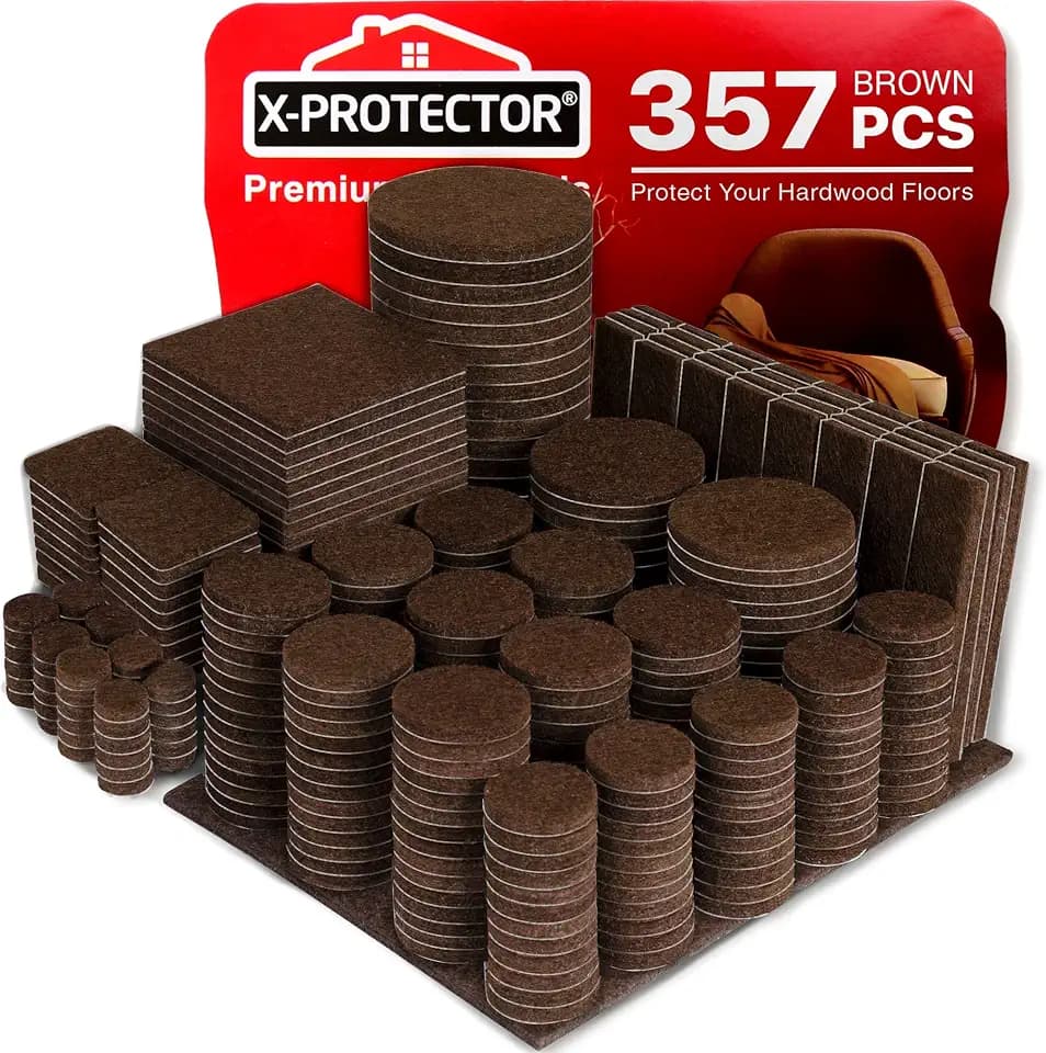 X-PROTECTOR 357 PCS Premium Huge Pack Felt Furniture Pads!