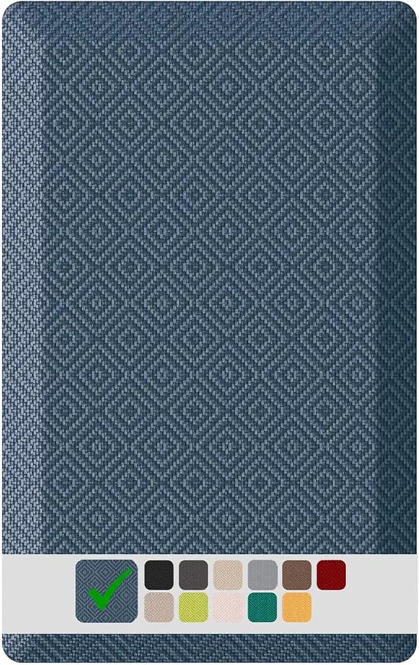 Ophanie Kitchen Mats for Floor,3/4 inch Thick,17x28 Anti Fatigue Cushioned Mat,Kitchen Rugs,Waterproof,Comfort Ergonomic Standing Mat for Office,Home,Sink with 99+ Pairs of Anti-Slip Bottom Ridges
