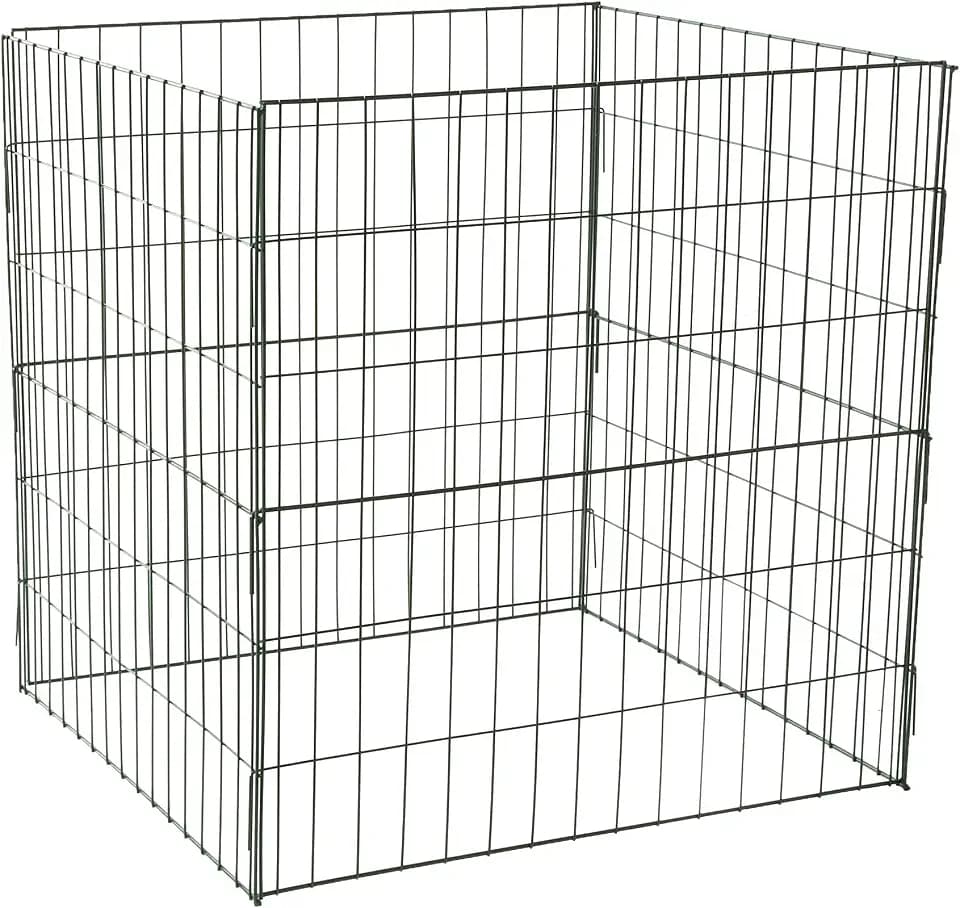 Bosmere K765 Wire Compost Bin – 30" x 30" x 30" Outdoor Composting Bin with Front Access Door, Easy-Assembly Garden Compost Container